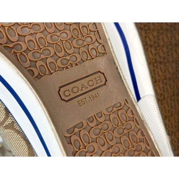 Coach Bonney high top signature sneakers - 8 - Picture 8 of 9